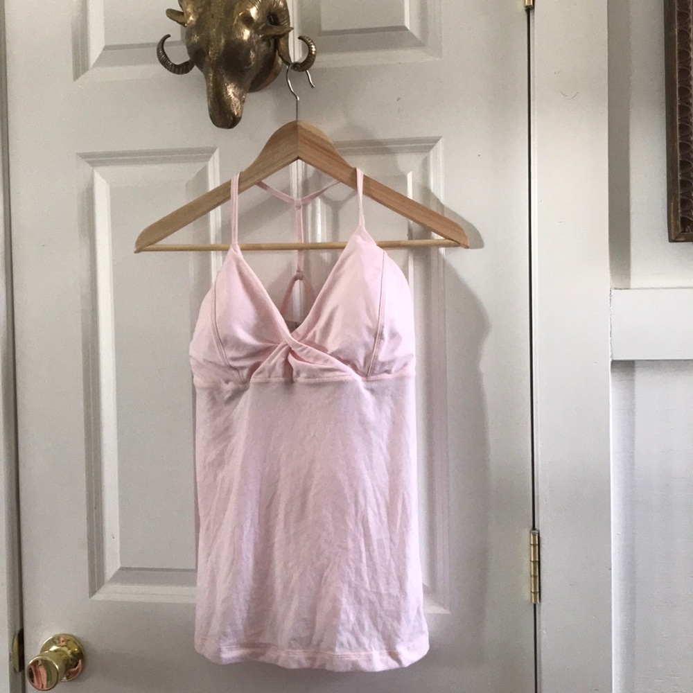 Lululemon Pink Bra Top Tank Size L